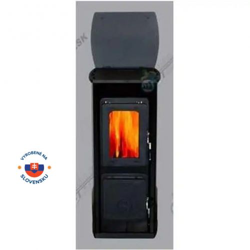 Kachle krbové MILANO II AT čierne, 5kW
