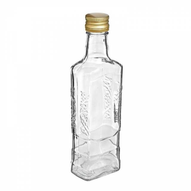 E-shop Kinekus Fľaša na alkohol sklo 250 ml, uzáver, FI28 Moskva
