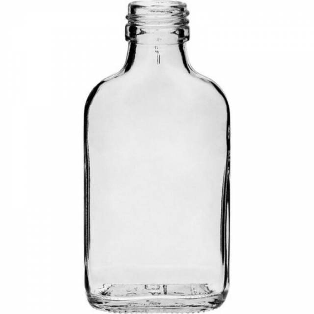 Fľaša na alkohol sklo 100 ml uzáver na závit