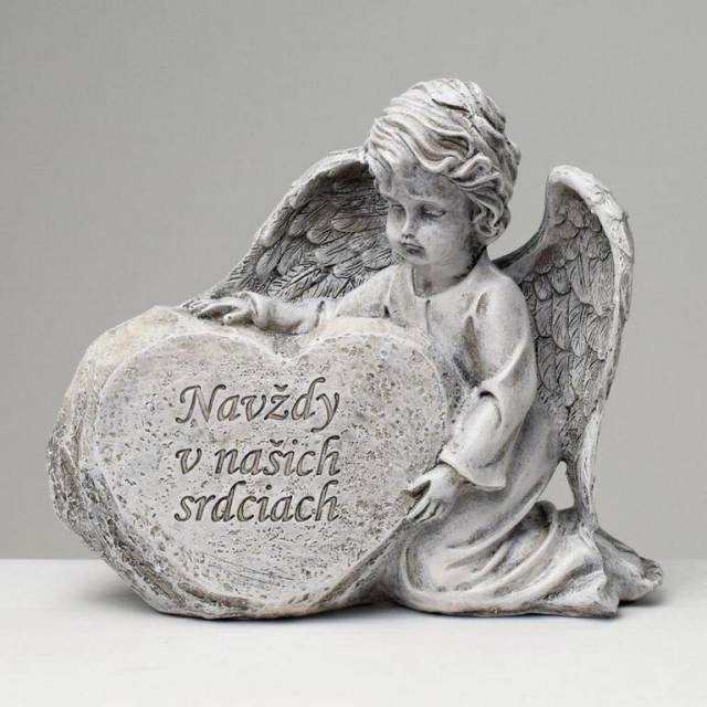 Kinekus Postavička anjel so srdcom 19x7x16 cm