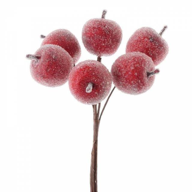 Kinekus Ozdoba zapichovacia jablko 3,5x3 cm červené