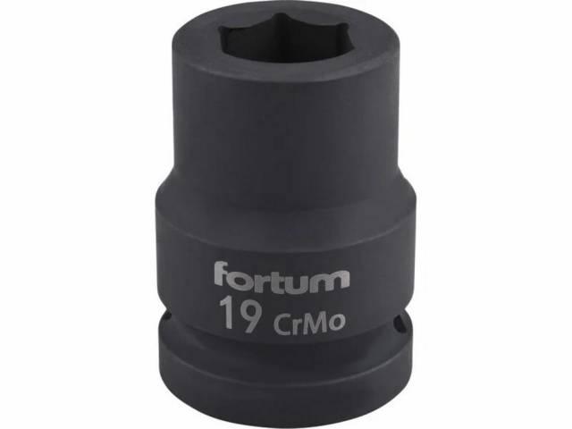 E-shop FORTUM Hlavica nástrčná rázová, 3/4, 19mm, CrMoV