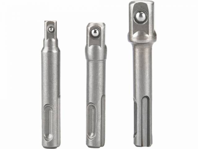EXTOL PREMIUM Adaptér pre nástrčné hlavice, 3KS,SDS+na 1/4""-38/""-1/2"