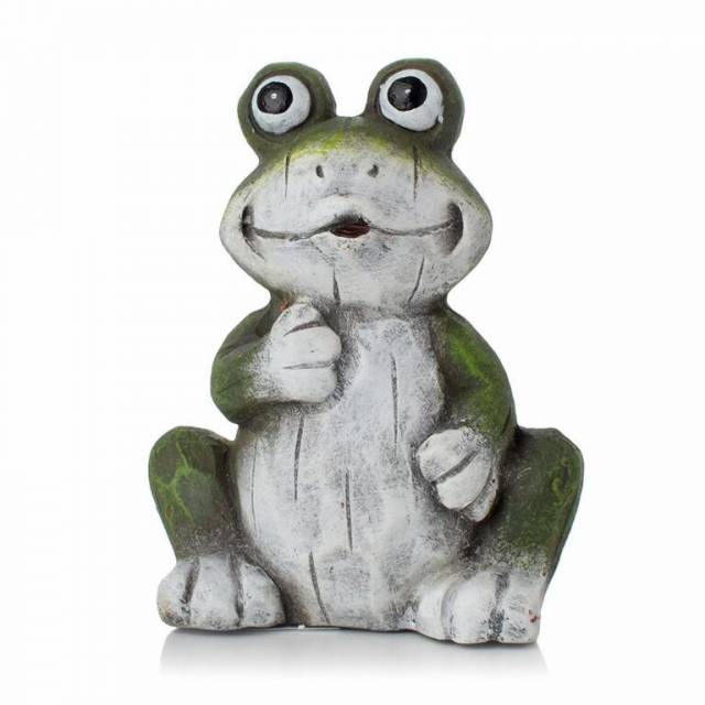 E-shop Kinekus Postavička žaba 8,5x4,5x10 cm keramika