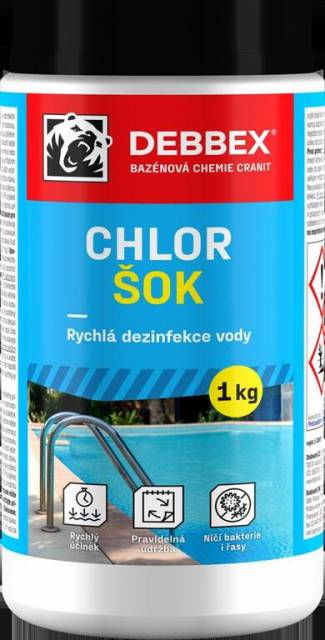 Kinekus Chémia bazénová Chlor šok 1kg