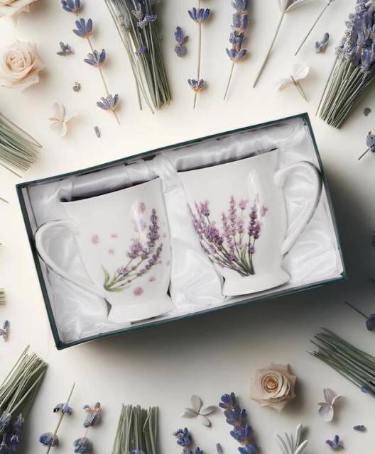 Hrnček porcelánový kpl 2ks 340ml SECRET