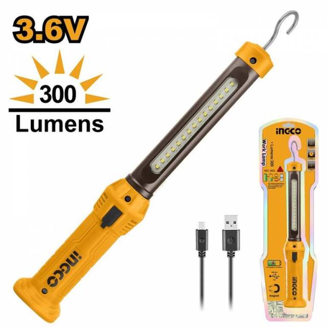 INGCO Lampa pracovná HWLI35261 INGCO AKU 3,6V so vstavanou batériou
