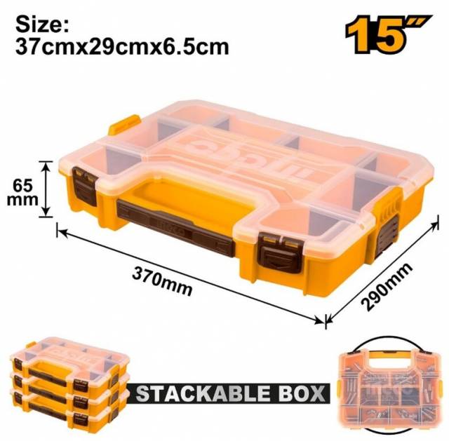 INGCO Organizér stohovateľný 37x29x6,5cm INGCO