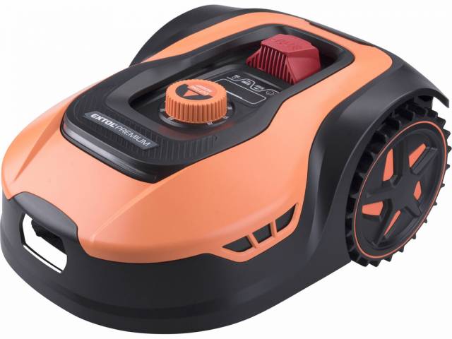 EXTOL PREMIUM Kosačka robotická, 900m2, 20V/5,5Ah, nôž 180mm, wifi, bluetooth, EXTOL PREMIUM