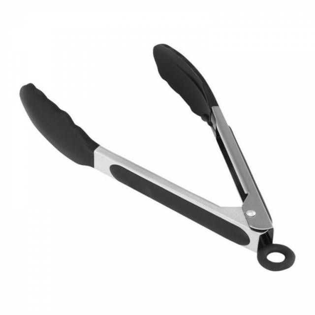 Kliešte kuchynské na obracanie 28cm, pogumované
