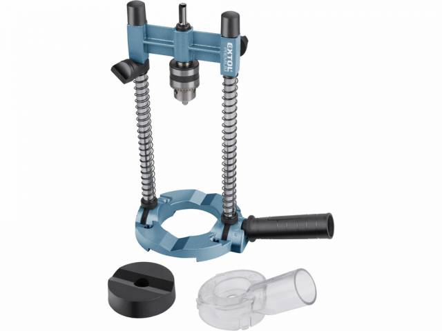 EXTOL PREMIUM Stojan na vŕtačku viacúčelový so skľučovadlom, 1-10mm, pracovná výška 140mm