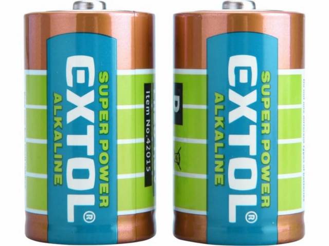 EXTOL ENERGY Batéria D/LR20 alkalická 2ks, 1,5V
