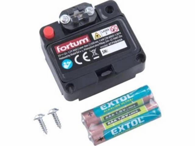 FORTUM Laser prídavný, 2x1,5V AAA, pre 4770840, 4770841, 4770842