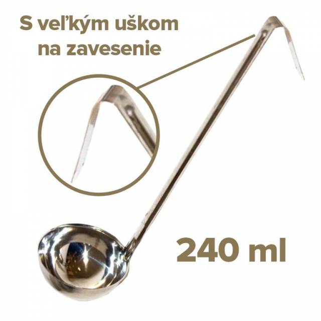 Kinekus Naberačka kuchynská nerez 240 ml/10,2 cm dĺžka 37 cm
