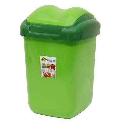 E-shop Kinekus Kôš na odpad preklápací 15 l, plastový, FALA, zelený