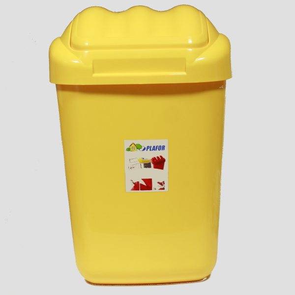 E-shop Kinekus Kôš na odpad preklápací 15l, plastový, FALA, žltý