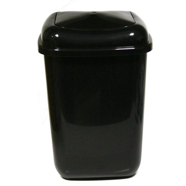 E-shop Kinekus Kôš na odpad preklápací 12 l, plastový, QUATRO, čierny
