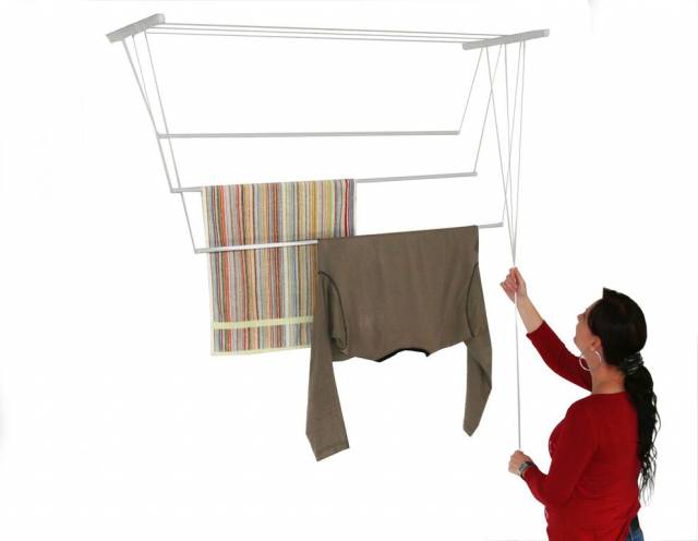 Kinekus Sušiak stropný na prádlo, 5 tyčí, 120 cm