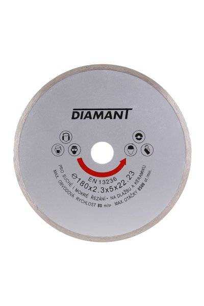 Kotúč diamantový plný, 180mm