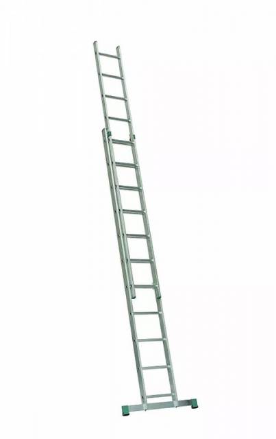 E-shop ITOSS Rebrík hliníkový HOBBY 2x7, dvojdielny, univerzálny, výsuvný
