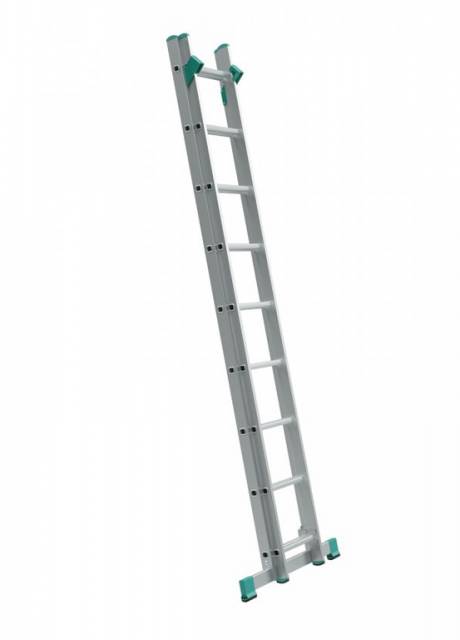 Kinekus Rebrík hliníkový HOBBY 2x11, univerzálny, dvojdielny, výsuvný