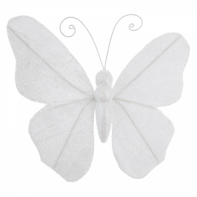 Kinekus Motyle 17cm biele 2ks