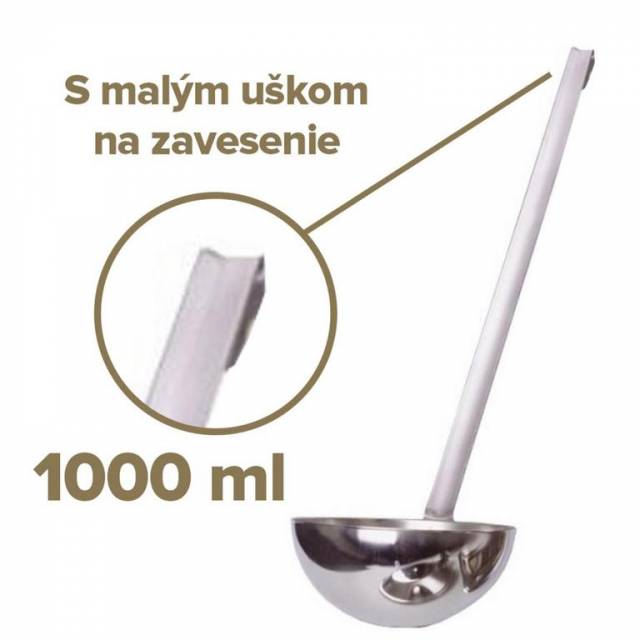 Kinekus Naberačka kuchynská nerez 16cm/ 1000ml s háčikom