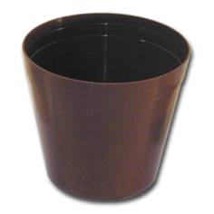 Kvetináč klasický plastový, priemer 14cm, hnedý