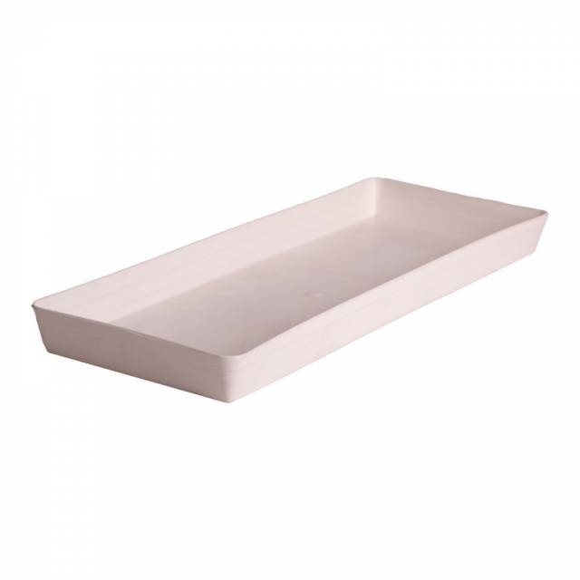 Plastová miska pod truhlík, 40cm, biela