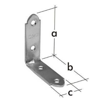 Kinekus Úzky uholník 40 x 40 x 17 mm / 1,5 mm