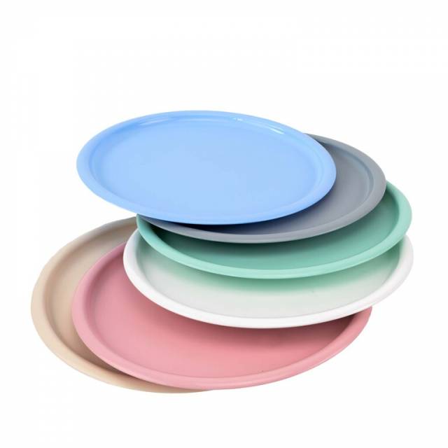 Kinekus Podnos okrúhly 34 cm, plast, mix pastelových farieb