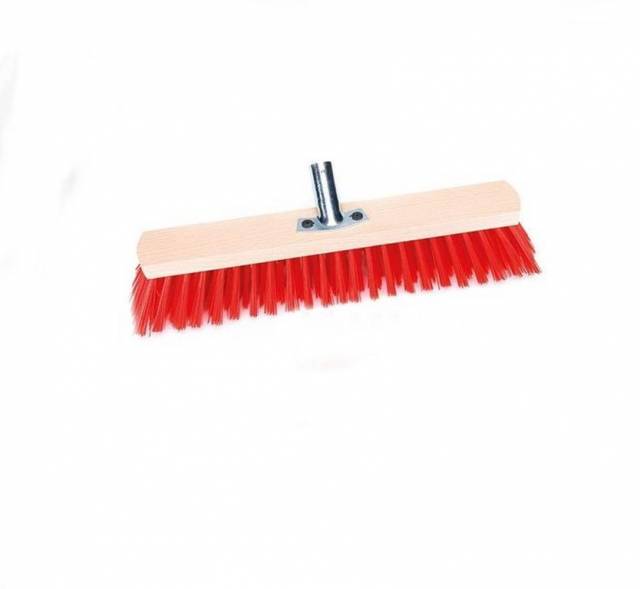 Metla cestárska, drevená, šírka 40cm, kovový úchyt, bez násady