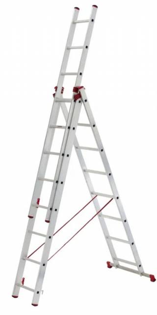 ITOSS Rebrík hliníkový HELPER 3x11, trojdielny, univerzálny