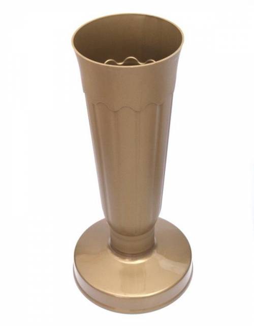 Kinekus Váza so záťažou 32cm ZLATÁ
