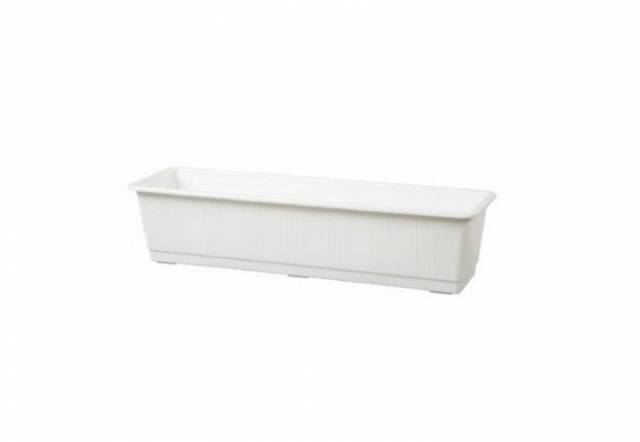 Truhlík plastový, dĺžka strany 60cm, biely
