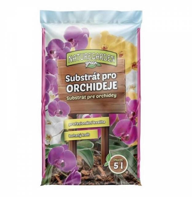 E-shop Kinekus Substrát s píniovou kôrou pre orchidey, 5l, NATURE GARDEN