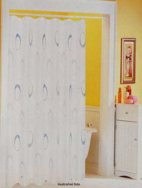 E-shop Kinekus Záves kúpeľňový, rozmery 180x200cm, 100% polyester, mix farieb a vzorov