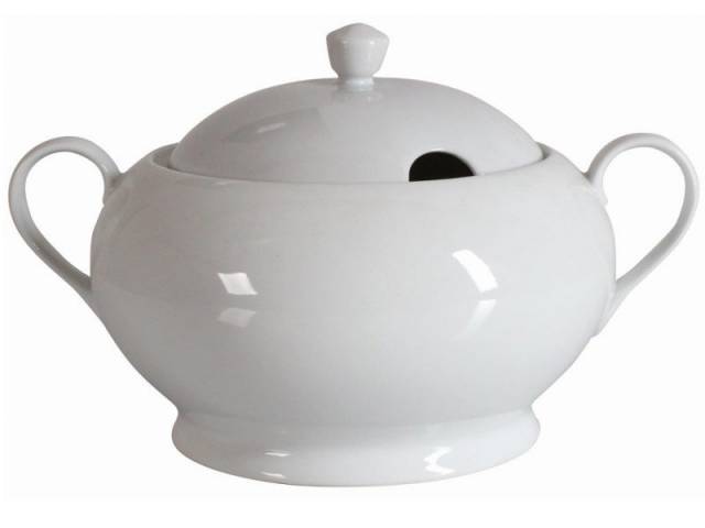 E-shop Kinekus Misa na polievku porcelánová 2,8l okrúhla, biela