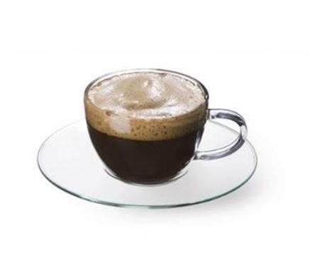 E-shop Kinekus Šálka Espresso mini s podšálkou, sklenená, 100 ml, GENEX, 4+4 ks