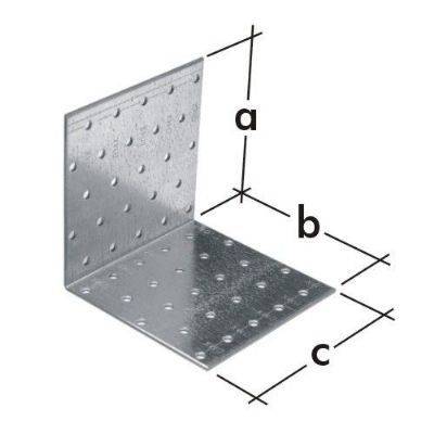 E-shop Kinekus Montážny uholník 80 x 80 x 40 mm / 2 mm