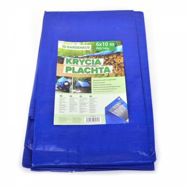GARDENKUS Krycia plachta PE 6x10m, P60/140g, GARDENKUS