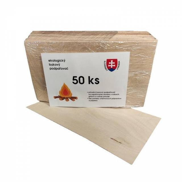 E-shop Kinekus Podpaľovač bukový ekologický 50 ks, 15x30cm