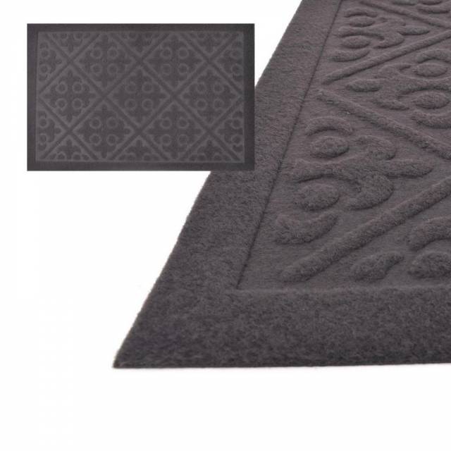 E-shop Kinekus Rohož 40x60 cm guma+textil šedá ORNAMENT bezokrajová