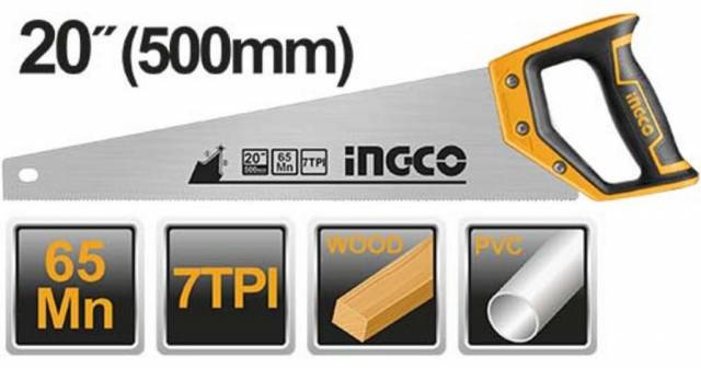 INGCO Pílka na drevo a plast chvostová 500 mm INGCO