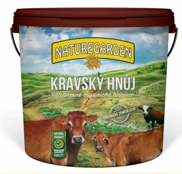 E-shop Kinekus Hnoj kravský 3kg NATURE GARDEN vedro