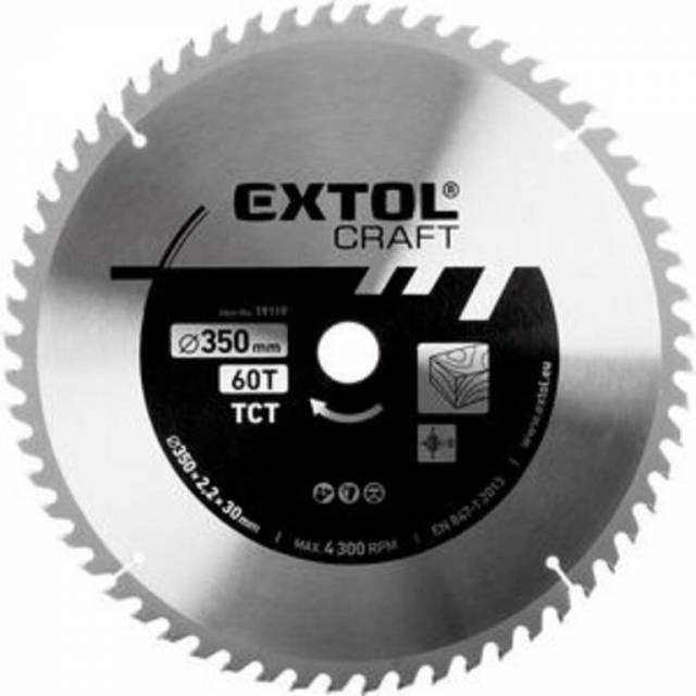 E-shop EXTOL CRAFT Kotúč pílový s SK plátkami, 350x2,5x30mm, 60Z