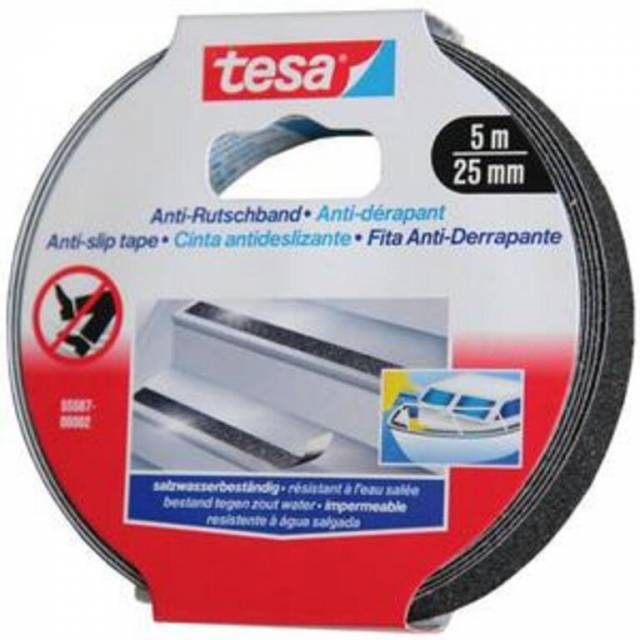 E-shop TESA Páska lepiaca protišmyková 55587, 25mmx5m, čierna