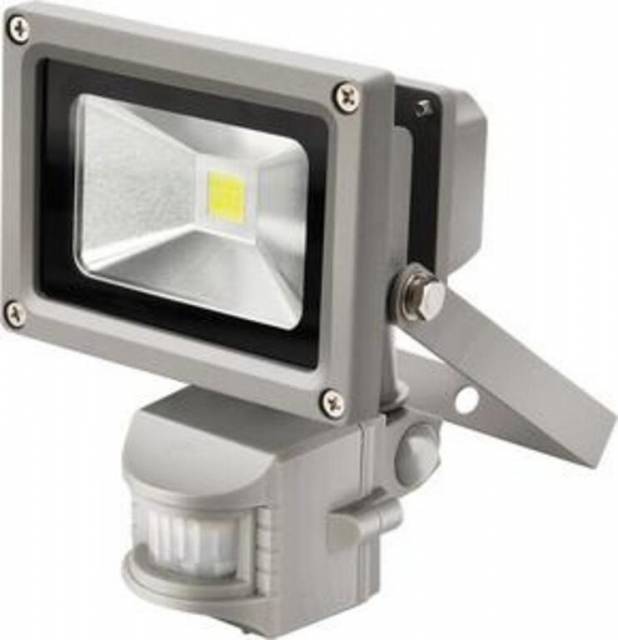 E-shop Reflektor LED s pohybovým čidlem, 10W, 800lm, denní světlo, IP44, 230V/50Hz