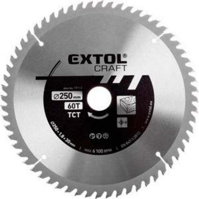 E-shop EXTOL CRAFT Kotúč pílový s SK plátkami, 250x1,8x30mm, 60Z