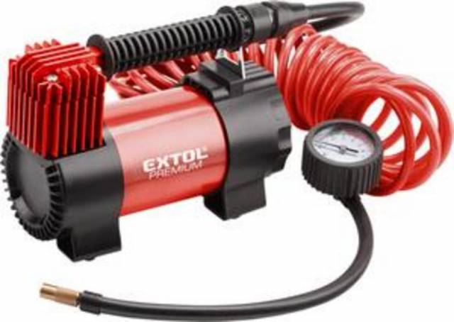 EXTOL PREMIUM Kompresor do auta CC 160 12V 6,9bar 3m had.s tlako